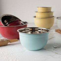 Danica Brands Now Designs By Danica Stainless Steel Mixing Bowls (Set Of 3) | Matte Robins Egg 6 Danica Brands Now Designs By Danica Stainless Steel Mixing Bowls (Set Of 3) | Matte Robins Egg -All-Clad Shop 5205005 nd f21 matte steel mixing bowls style