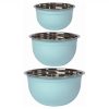 Danica Brands Now Designs By Danica Stainless Steel Mixing Bowls (Set Of 3) | Matte Robins Egg -All-Clad Shop 5205005 nd set3 mixing bowls robins egg main