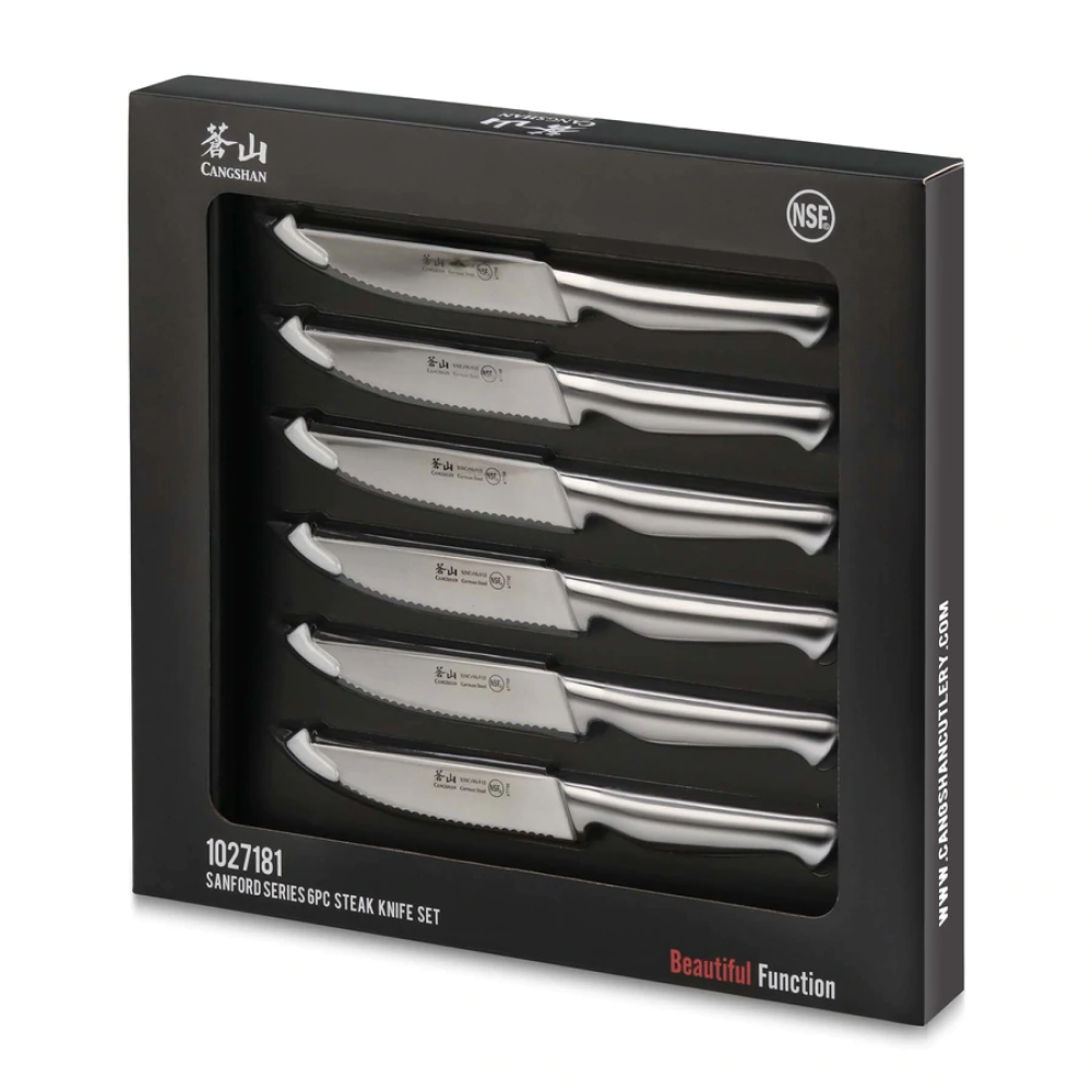 Cangshan Cutlery Sanford Series 6-Piece Steak Knife Set Cangshan Cutlery Sanford Series 6-Piece Steak Knife Set -All-Clad Shop 5 749ae2e8 84af 4f51 ad5a
