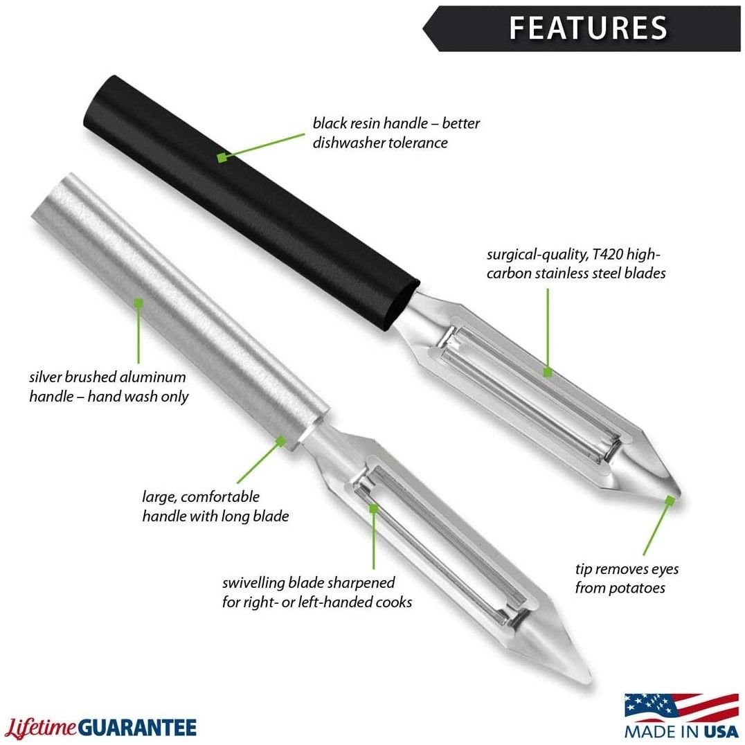 Rada Cutlery Deluxe Vegetable Peeler | Silver Rada Cutlery Deluxe Vegetable Peeler | Silver -All-Clad Shop 619ojkfgwql. ac sl1100
