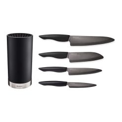 Kyocera Innovation Series Ceramic Knife Block Set: (7, 5.5", 5", 4.5" Knives) - Z212 Advanced Ceramic Knives