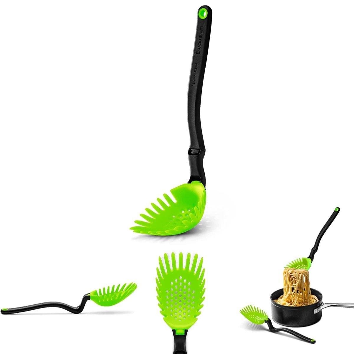 Dreamfarm Holey Spadle Slotted Spoon/Ladle | Green Dreamfarm Holey Spadle Slotted Spoon/Ladle | Green -All-Clad Shop 61cuzchvusl. ac sl1500