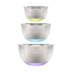 Cuisinart Stainless Steel Mixing Bowls With Non-Slip Base | Set Of 3 3 Cuisinart Stainless Steel Mixing Bowls With Non-Slip Base | Set Of 3 -All-Clad Shop 717szc9hwnl. ac sl1500