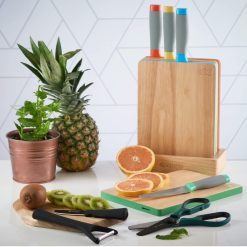 Viners Assure Color Coded Knife Block & Board Set -All-Clad Shop 71bxehnybqs. ac sl1500