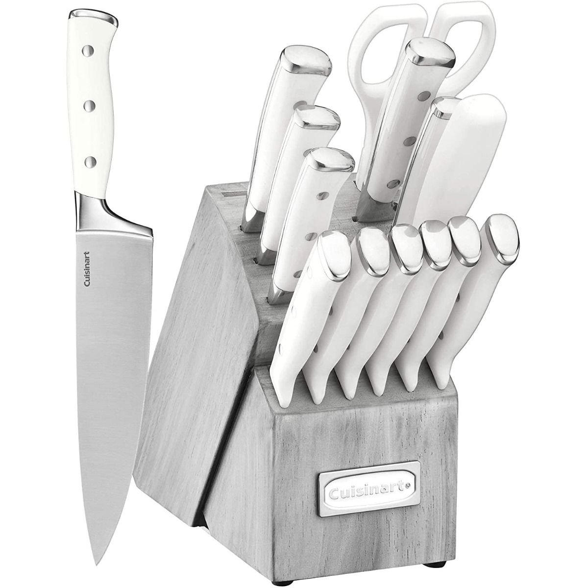 Cuisinart 15-piece Triple Rivet Cutlery Block Set | Grey Block Cuisinart 15-piece Triple Rivet Cutlery Block Set | Grey Block -All-Clad Shop 71gmcjrvwks. ac sl1500