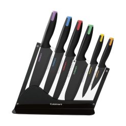 Cuisinart Nonstick Edge Collection | 7-Piece Ceramic Coated Knife With Acrylic Stand