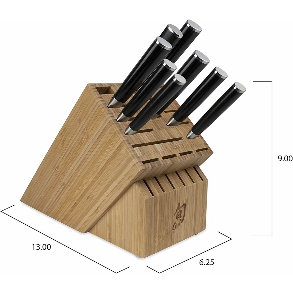 Shun Classic 9-Piece Chef's Choice Block Set Shun Cutlery Shun Classic 9-Piece Chef's Choice Block Set -All-Clad Shop 71lr05 cqyl. ac sl1500