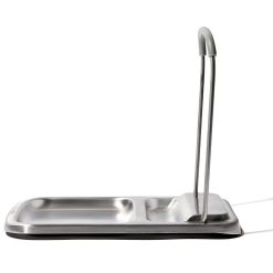 OXO Good Grips Spoon Rest With Lid Holder | Stainless Steel