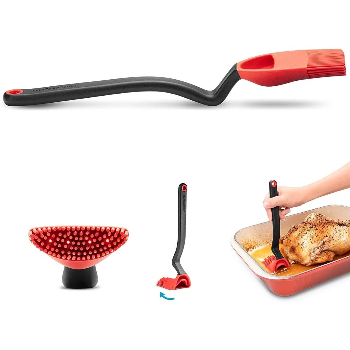 Dreamfarm Brizzle Silicone Basting Brush | Red Dreamfarm Brizzle Silicone Basting Brush | Red -All-Clad Shop 71sh9tiszdl. ac sl1500