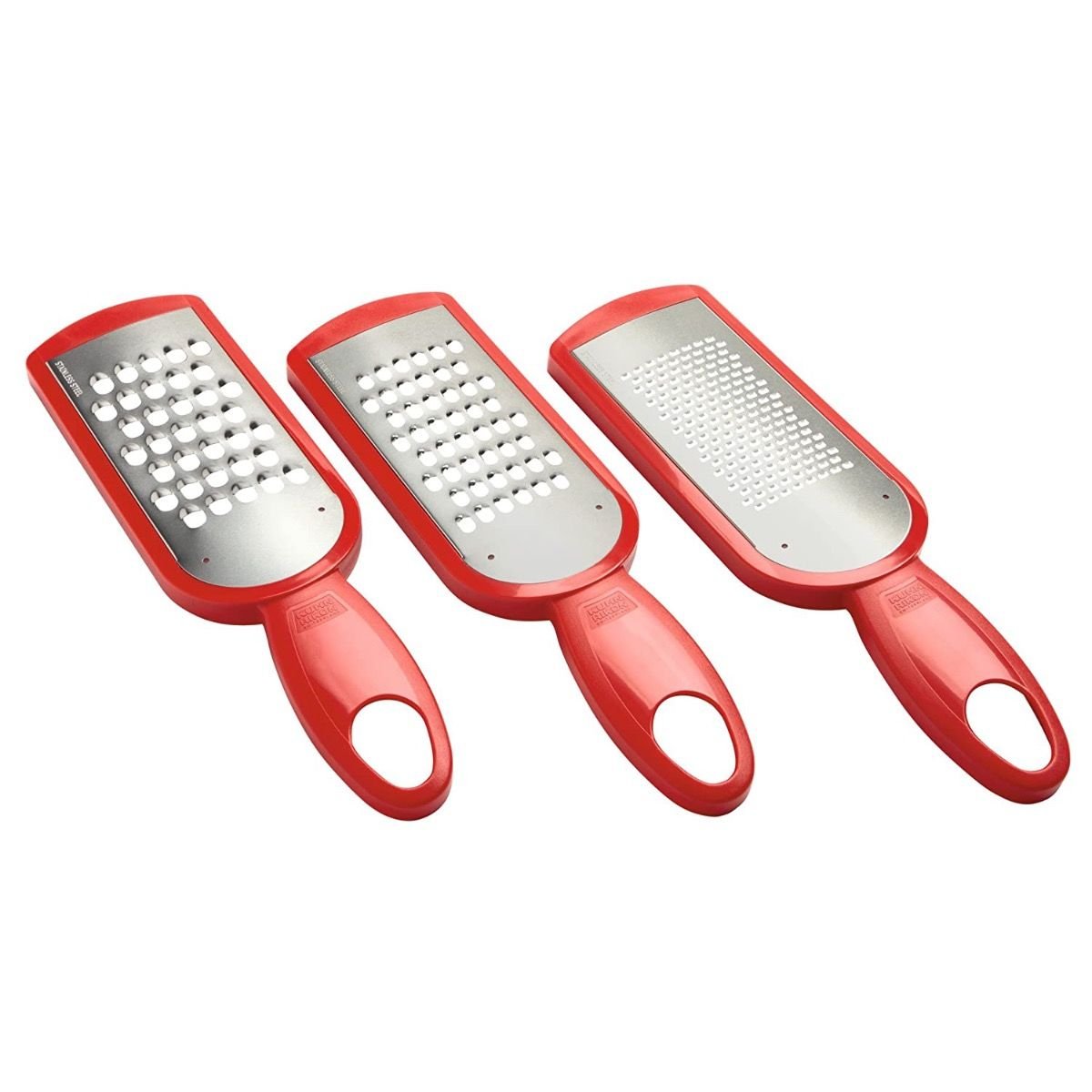 Kuhn Rikon Swiss Grater Set with Storage Caddy | Red Kuhn Rikon Swiss Grater Set With Storage Caddy | Red -All-Clad Shop