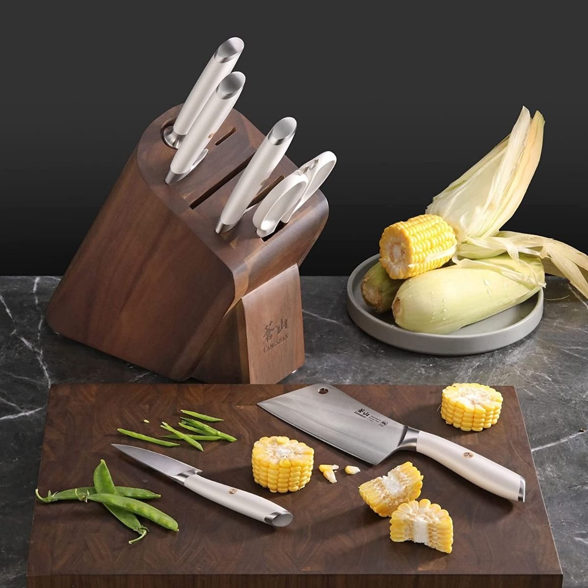 Cangshan Cutlery L1 Series 7-Piece Knife Block Set Cangshan Cutlery L1 Series 7-Piece Knife Block Set -All-Clad Shop