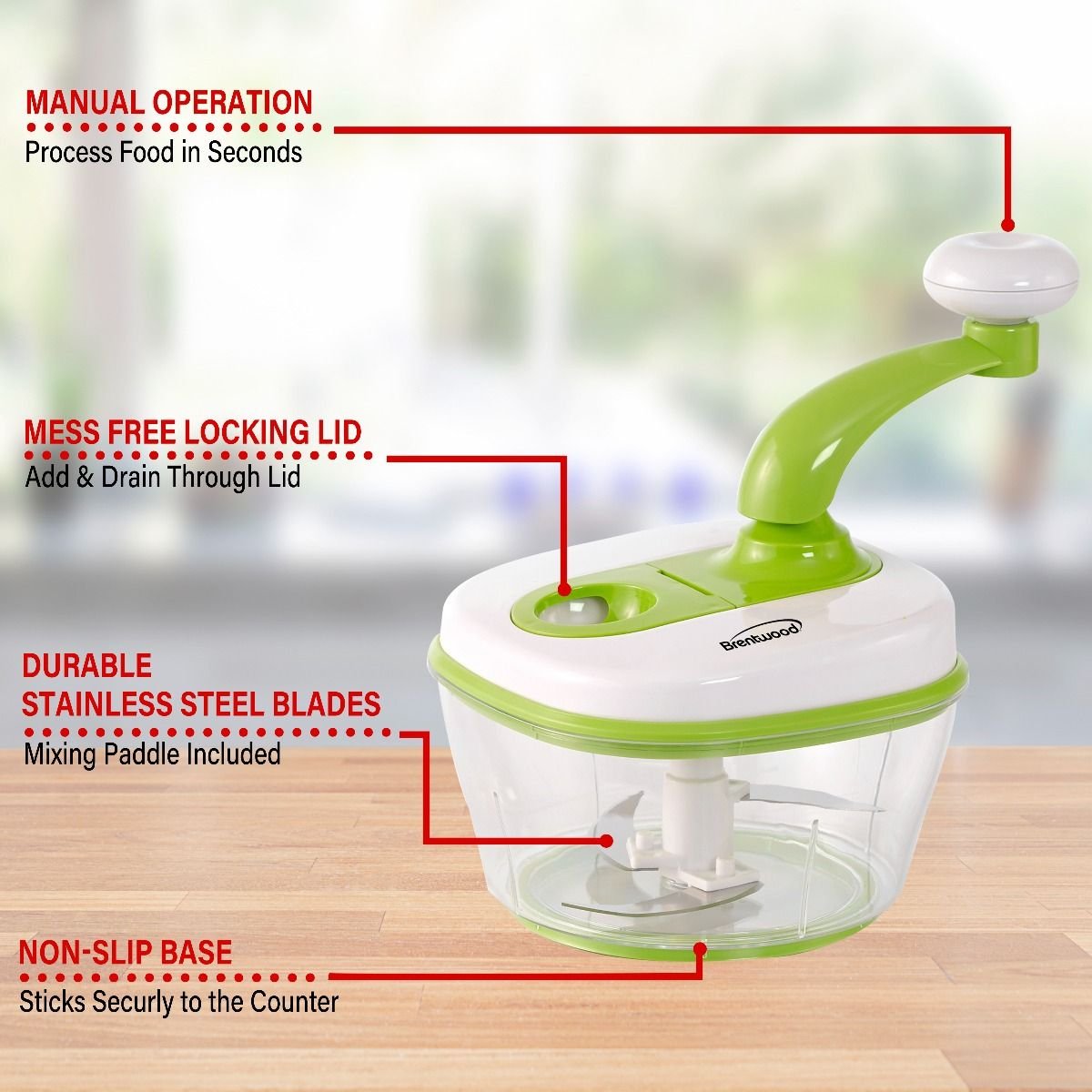 Brentwood Appliances Food Processor | Green Brentwood Appliances Food Processor | Green -All-Clad Shop 8 cups food process chopper paddle mixer ka 5050g 6