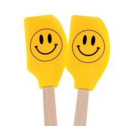 Tovolo Set Of 2 Mini "Spatulart" Smiley Face Spatulas -All-Clad Shop 80 6252 tovolo spatulart mini smiley face spatulas