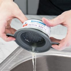 Tovolo Can-Do Can Strainer -All-Clad Shop 81 34471 can do can strainer use 2