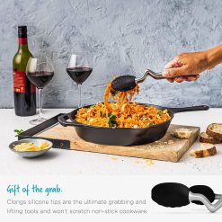 Dreamfarm 9" Clongs Silicone Tongs | Black 6 Dreamfarm 9" Clongs Silicone Tongs | Black -All-Clad Shop 817o6sz4mnl. ac sl1500 1