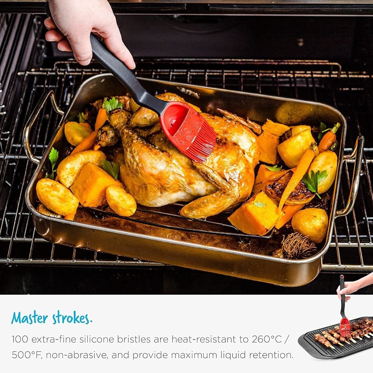 Dreamfarm Brizzle Silicone Basting Brush | Red Dreamfarm Brizzle Silicone Basting Brush | Red -All-Clad Shop 81 8ndqpj l. ac sl1500 1