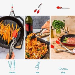 Dreamfarm 12" Clongs Silicone Tongs | Red -All-Clad Shop 81o vhkcbvl. ac sl1500