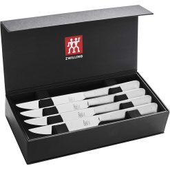 Zwilling J.A. Henckels Porterhouse Stainless Steel Steak Knife Set In Gift Box | 8-Piece -All-Clad Shop 81por slnal. ac sl1500