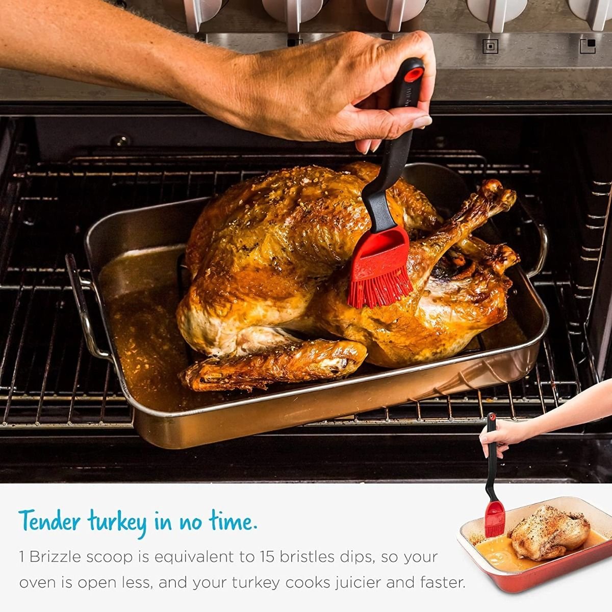 Dreamfarm Brizzle Silicone Basting Brush | Red Dreamfarm Brizzle Silicone Basting Brush | Red -All-Clad Shop 81rd y71stl. ac sl1500 1