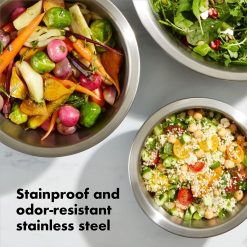 OXO Good Grips 3-Piece Stainless Steel Mixing Bowl Set | White -All-Clad Shop 81svsk4cbls. ac sl1500