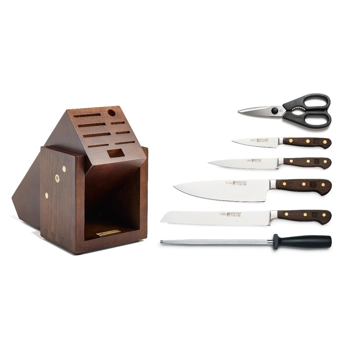 Wusthof Crafter 7-Piece Block Set Wusthof Cutlery Wusthof Crafter 7-Piece Block Set -All-Clad Shop 8767comp