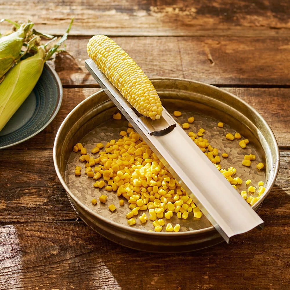 Roots & Harvest Corn Cutter and Creamer Roots & Harvest Corn Cutter And Creamer -All-Clad Shop 913 stainlesssteelcorncutter web