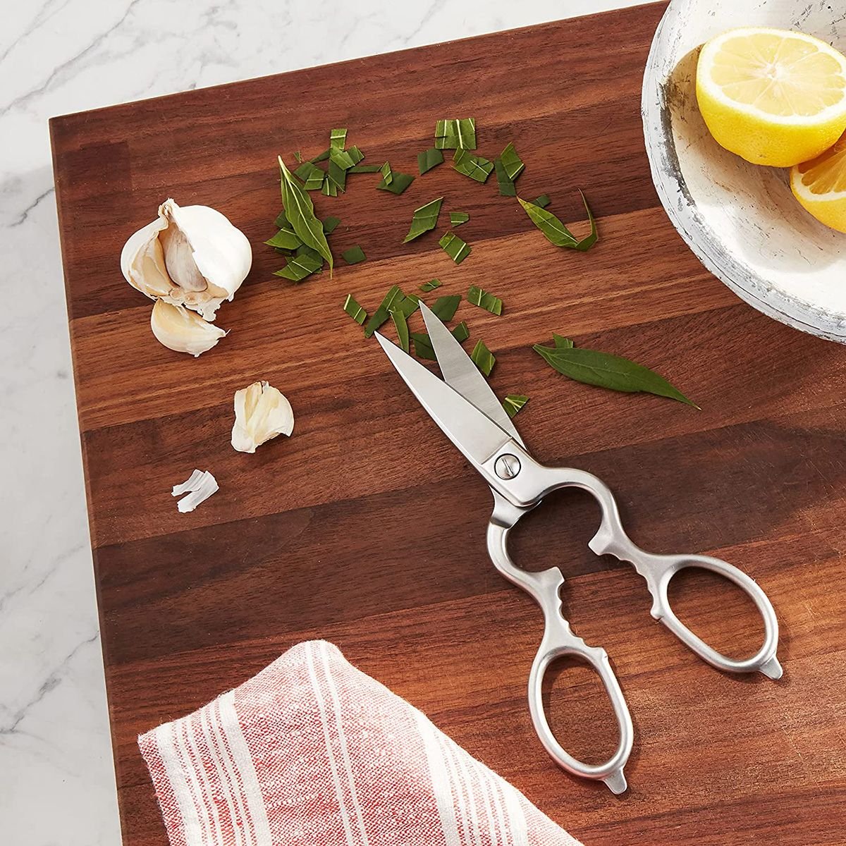 Wusthof 8.5" Come-Apart Kitchen Shears | Brushed Stainless Steel Wusthof Cutlery Wusthof 8.5" Come-Apart Kitchen Shears | Brushed Stainless Steel -All-Clad Shop