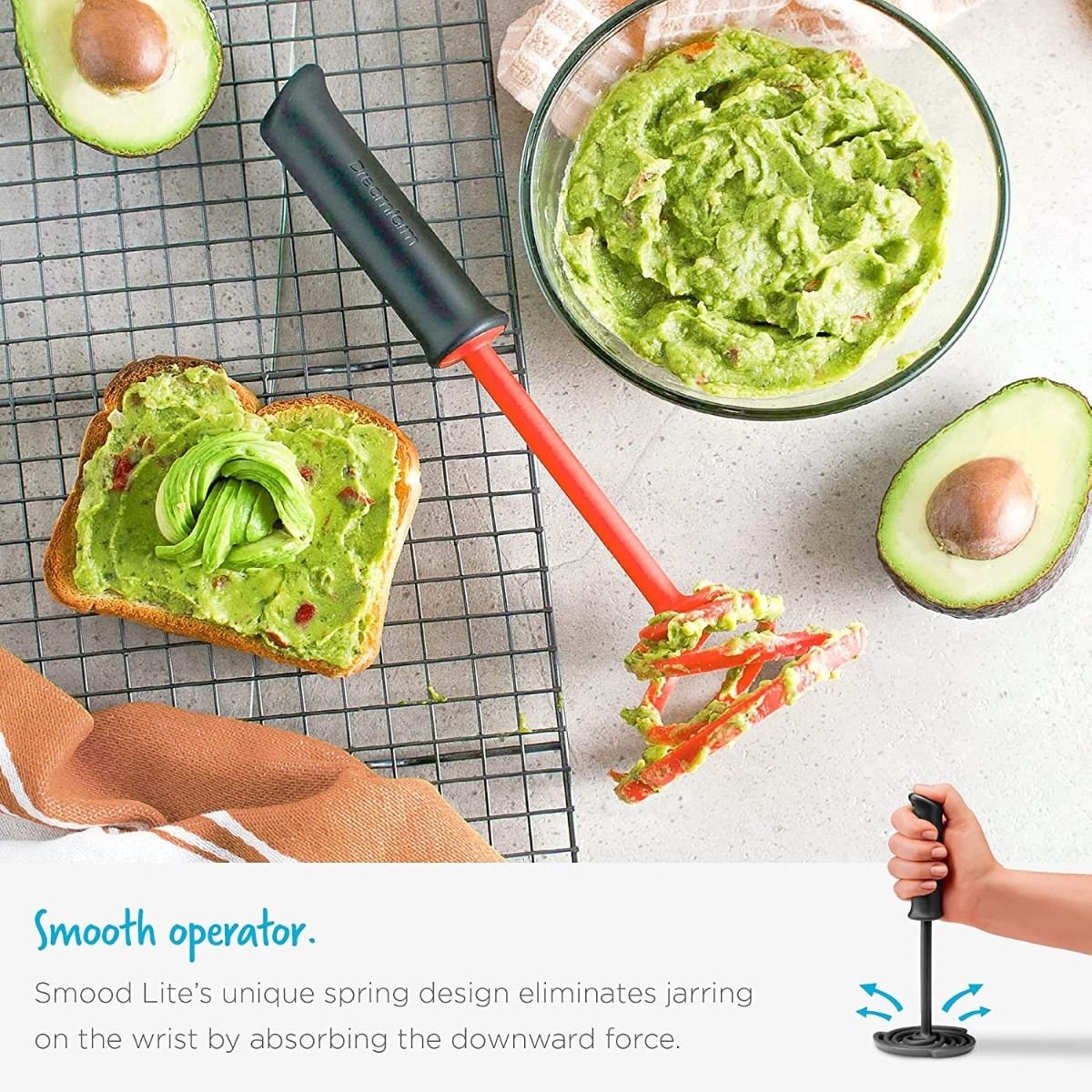 Dreamfarm Smood Lite Potato Masher | Black Dreamfarm Smood Lite Potato Masher | Black -All-Clad Shop 91kt0bztokl. ac sl1500