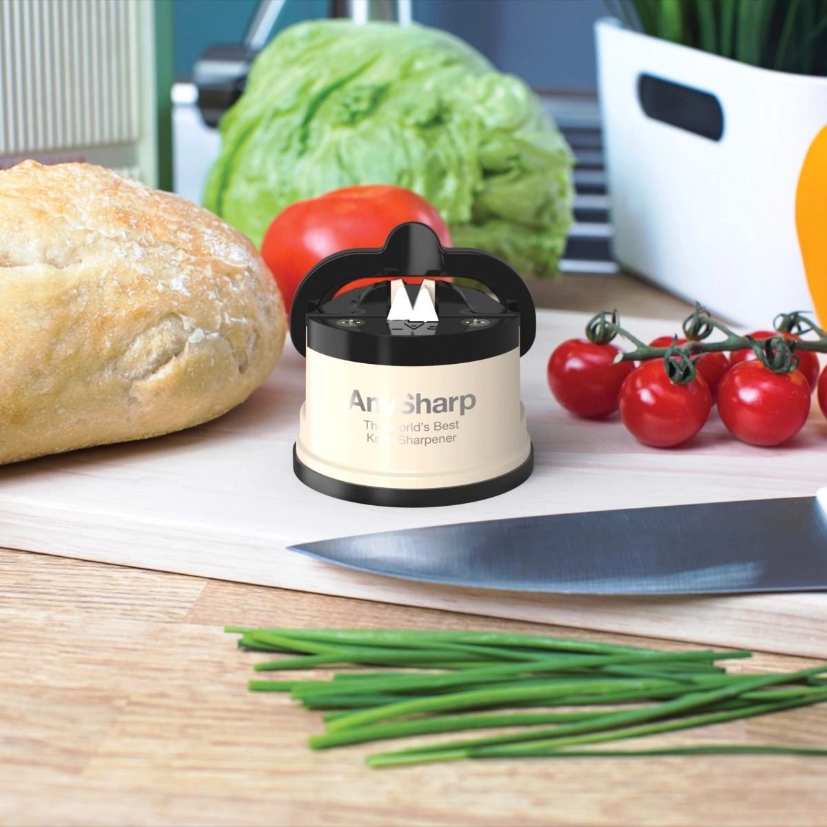 AnySharp Pro Sharpener | Cream AnySharp Pro Sharpener | Cream -All-Clad Shop aaa113