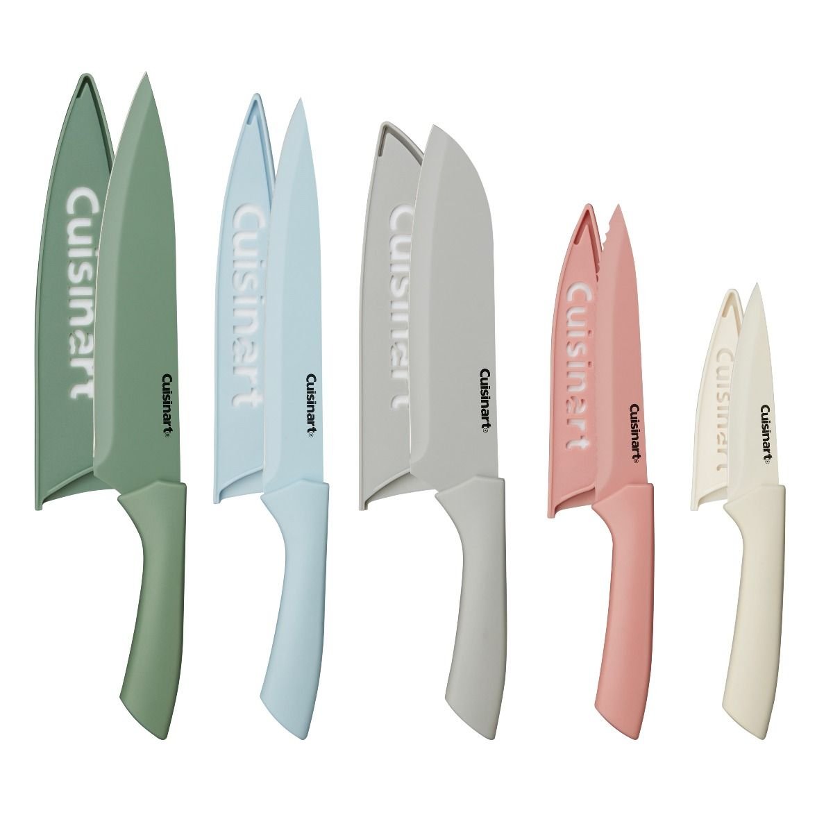 Cuisinart 10-Piece Ceramic Coated Color Knife Set Cuisinart 10-Piece Ceramic Coated Color Knife Set -All-Clad Shop c55 10pcer set