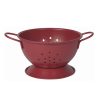 Danica Brands Now Designs By Danica Small Stainless Steel Colander | Matte Carmine -All-Clad Shop carmine1