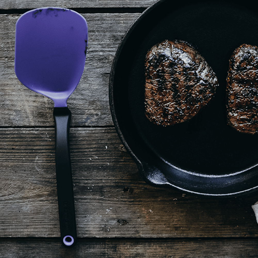 Dreamfarm Chopula Steel Spatula | Stainless Steel Dreamfarm Chopula Steel Spatula | Stainless Steel -All-Clad Shop chopulaslide 02 8 1