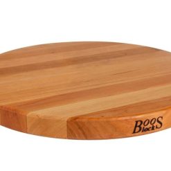 John Boos - 18" Round Cutting Board - Edge Grain – Cherry