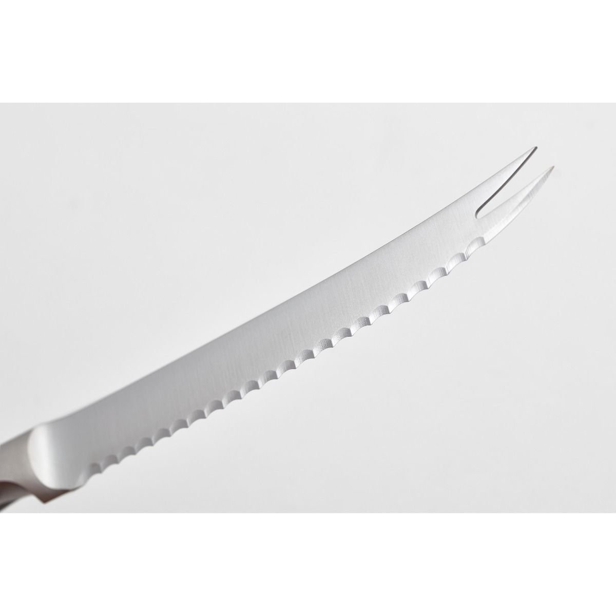 Wusthof Classic 5" Tomato Knife Wusthof Cutlery Wusthof Classic 5" Tomato Knife -All-Clad Shop classic tomato knife detail
