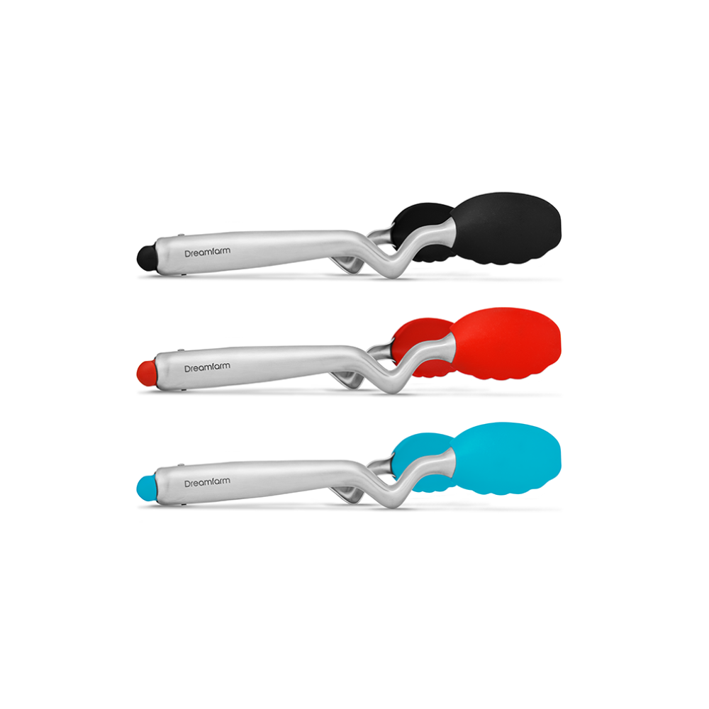 Dreamfarm 9" Clongs Silicone Tongs | Black Dreamfarm 9" Clongs Silicone Tongs | Black -All-Clad Shop clongsrange 2