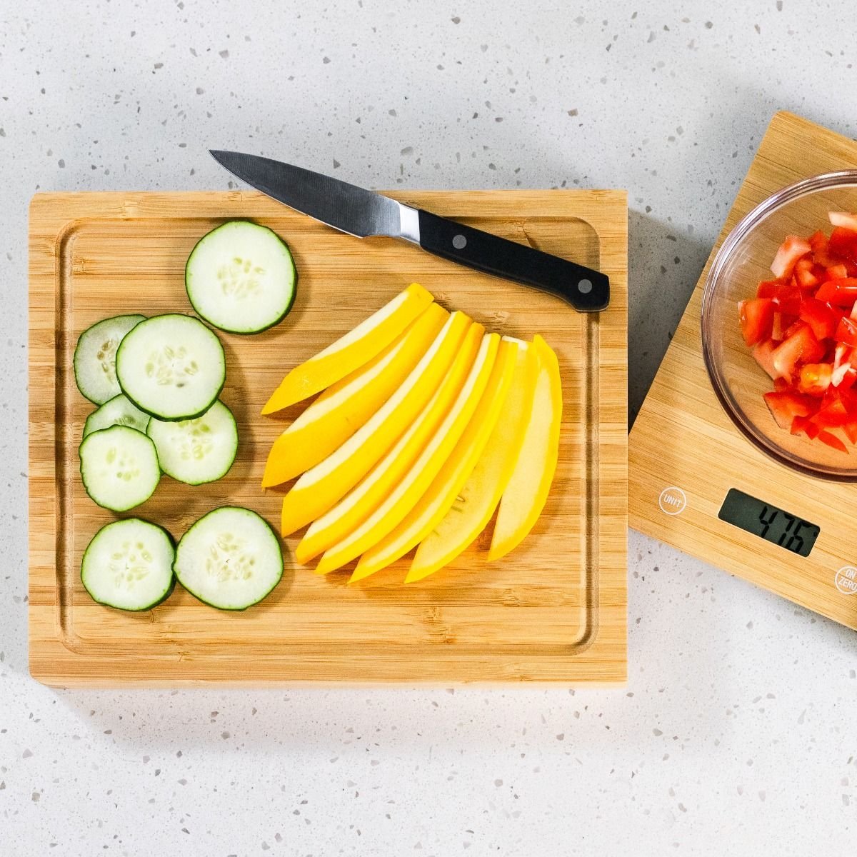 NutriMill Small Cutting Board & Scale NutriMill Small Cutting Board & Scale -All-Clad Shop cutting1