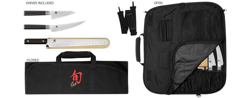 Shun Cutlery Classic 4-Piece BBQ Set Shun Cutlery Classic 4-Piece BBQ Set -All-Clad Shop dms0450 shun classic 4 piece bbq knife set