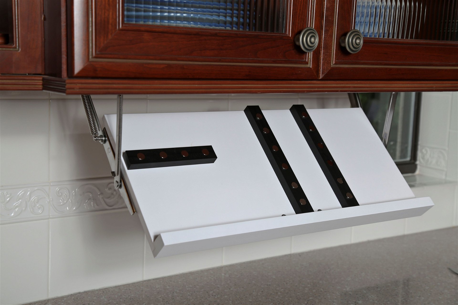 Drop Block Under Cabinet Knife Storage Rack - Large, White Drop Block Under Cabinet Knife Storage Rack - Large, White -All-Clad Shop dropblock69