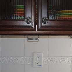 Drop Block Under Cabinet Knife Storage Rack - Small, White -All-Clad Shop dropblockraisedunit 3