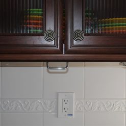 Drop Block Under Cabinet Knife Storage Rack - Small, Cherry -All-Clad Shop dropblockraisedunit 5