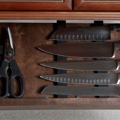 Drop Block Under Cabinet Knife Storage Rack - Large, Walnut 4 Drop Block Under Cabinet Knife Storage Rack - Large, Walnut -All-Clad Shop dropblockwalnut2knifestorage