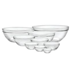 Duralex Lys Glass Bowls - 9-Piece Set
