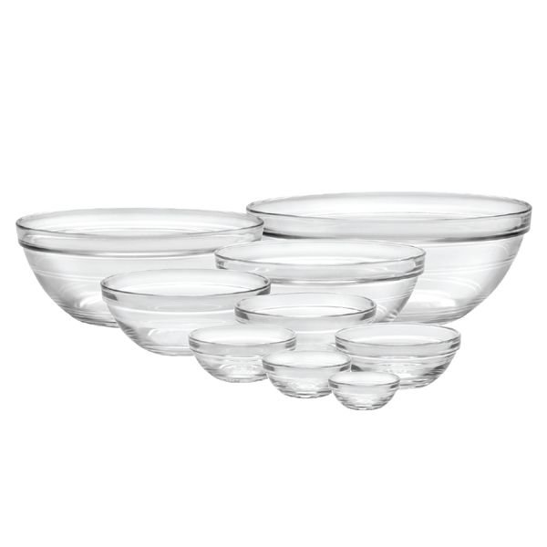 Duralex Lys Glass Bowls - 9-Piece Set Duralex Lys Glass Bowls - 9-Piece Set -All-Clad Shop
