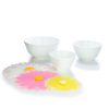 Mosser Glass Mixing Bowl Set With Silicone Lids | White & Daisies -All-Clad Shop ekb mobcvwd