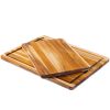 TeakHaus Edge Grain Essential Cutting Boards (Set Of 2) | 18" X 14" & 14" X 10" -All-Clad Shop ekb pt2 eg ess 1