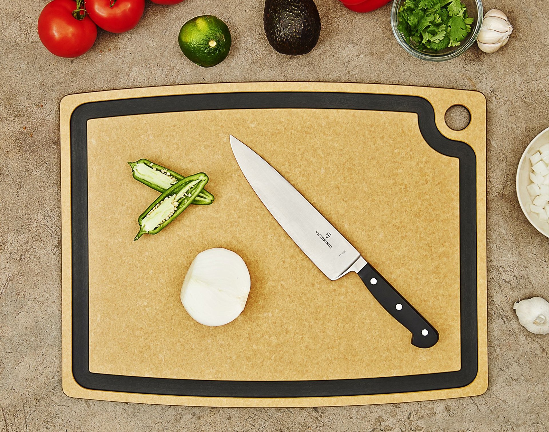 Epicurean Gourmet Series Cutting Board 20" x 15" Natural Epicurean Gourmet Series Cutting Board 20" X 15" Natural -All-Clad Shop epicurean cutting board gourmet series natural slate 20x15 00320150102 env1 1