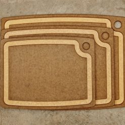 Epicurean Gourmet Series Nutmeg & Natural Cutting Board - 19.5" X 15" 4 Epicurean Gourmet Series Nutmeg & Natural Cutting Board - 19.5" X 15" -All-Clad Shop epicurean cutting board gourmet series nutmeg natural group