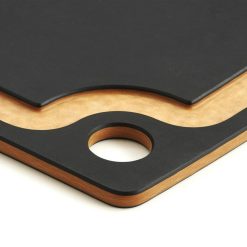 Epicurean Gourmet Series Cutting Board 19.5" X 15" Slate -All-Clad Shop epicurean cutting board gourmet series slate natural groove detail 2