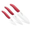 Kyocera Revolution Red & White Ceramic 3-Piece Knife Set 1 Kyocera Revolution Red & White Ceramic 3-Piece Knife Set -All-Clad Shop fk 3pc whrd