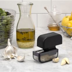 Microplane Garlic Mincer & Slicer Black -All-Clad Shop garlic mincer slicer mince 48048